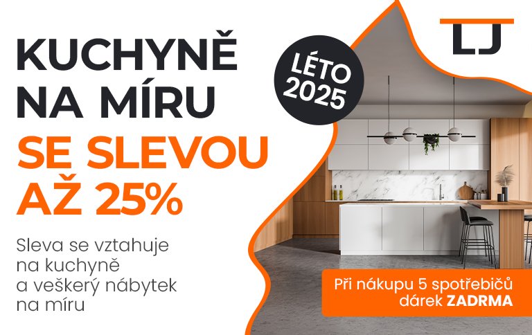 Letní slevy na kuchyně a nábytek + dárek ZDARMA