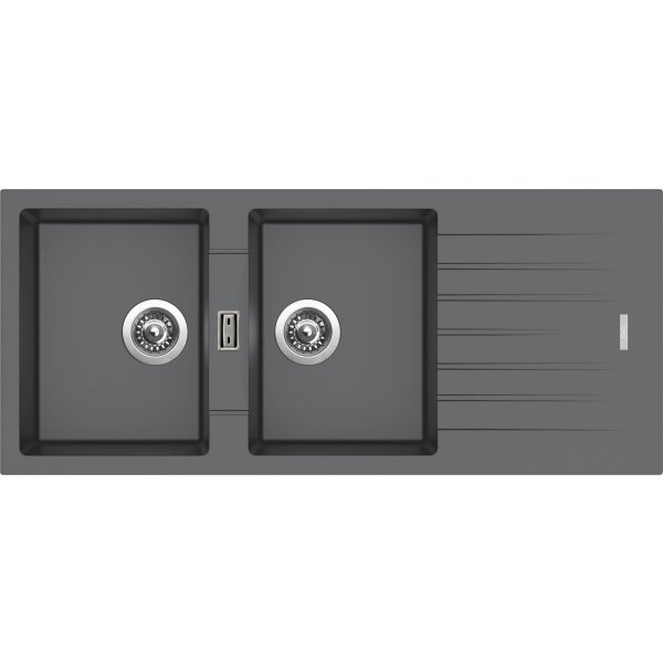 Sinks PERFECTO 1160 DUO Titanium - ACRPE1160500272