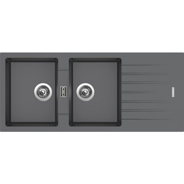 Sinks PERFECTO 1160 DUO Titanium - ACRPE1160500272