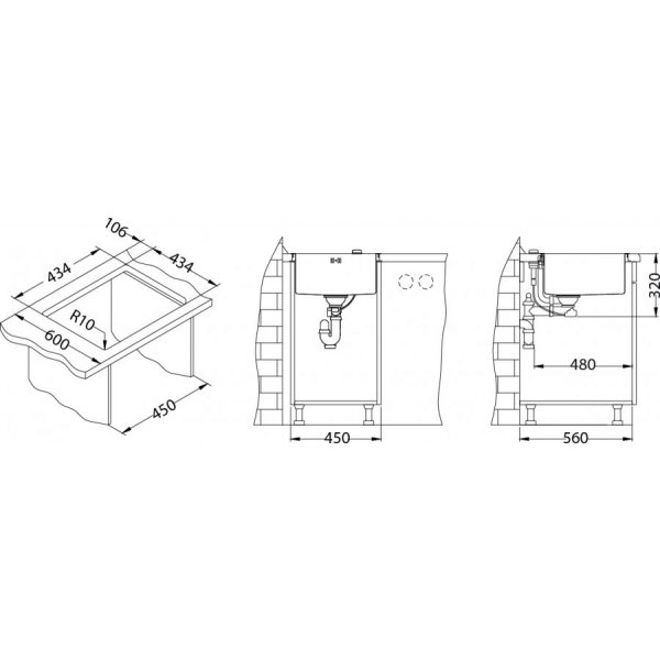 Quadrix 30 Monarch Bronze ( 450x450x200mm)