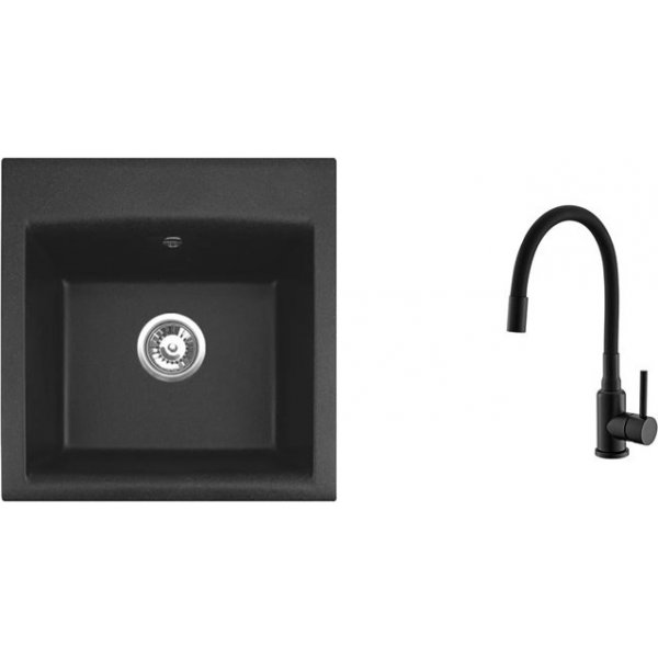 SET ALVEUS GEM 10/91 + baterie Mintas black MATT