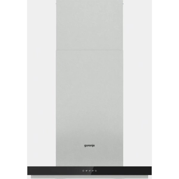 Gorenje WHT643E4XBG komínová digestoř, nerez, černé sklo