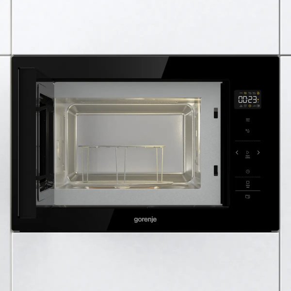 Gorenje BM251SG2BG Vestavná mikrovlnná trouba s grilem, 25 l, černá