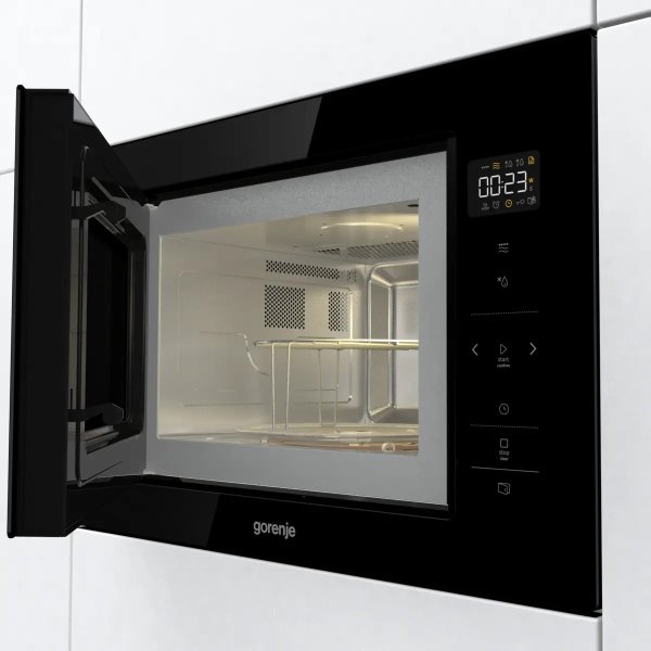 Gorenje BM251SG2BG Vestavná mikrovlnná trouba s grilem, 25 l, černá