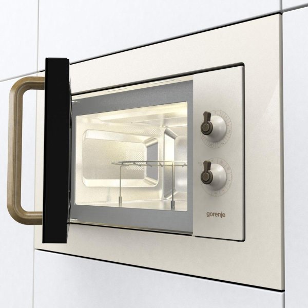 Gorenje BM235CLI Vestavná mikrovlnná trouba s grilem, béžová