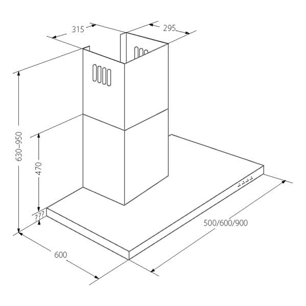 Odsavač par EMPIRE VIP KD 542090 SLIM + DÁLKOVÉ OVLÁDÁNÍ