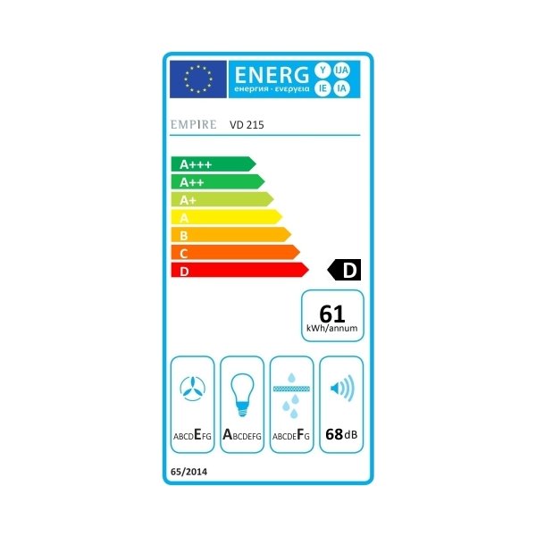 Odsavač par EMPIRE VD 215060 Bílá