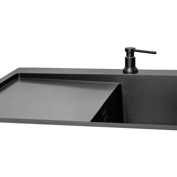 Nerezový dřez s odkapem NANO coat TITANIA pravý DNN1045dsr