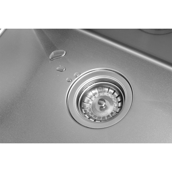 Nerezový dřez s odkapem NANO coat levý DNN1045ssl