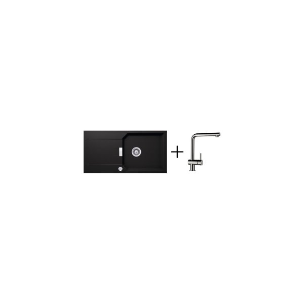 SET 21-5 Dřez SCHOCK MANHATTAN D-100L + baterie Epos nerez 540000