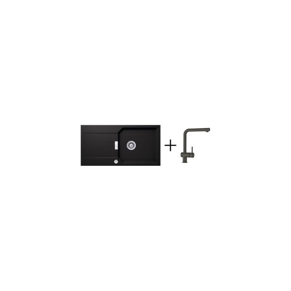 SET 21-3 Dřez SCHOCK MANHATTAN D-100L + baterie EPOS barevná 540000