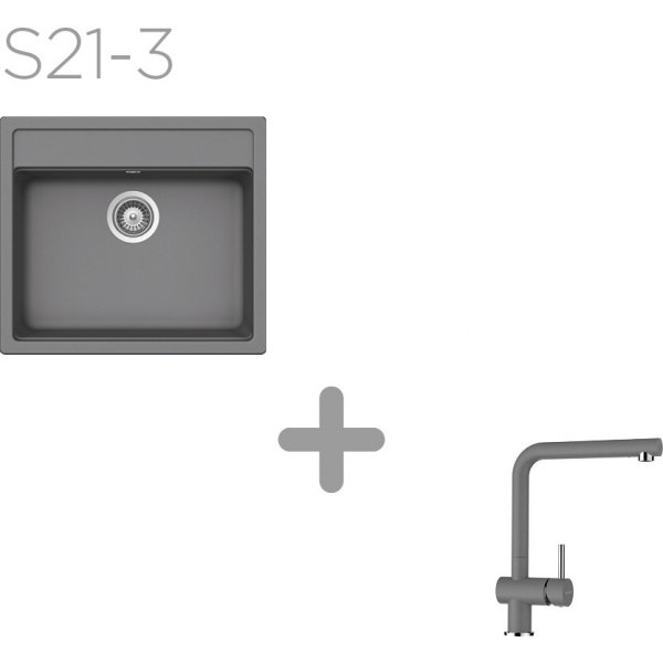SET 21-3 Dřez SCHOCK NEMO N-100 + baterie EPOS barevná 540000