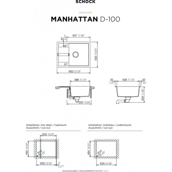 AKCE SCHOCK MANHATTAN D-100 Nero