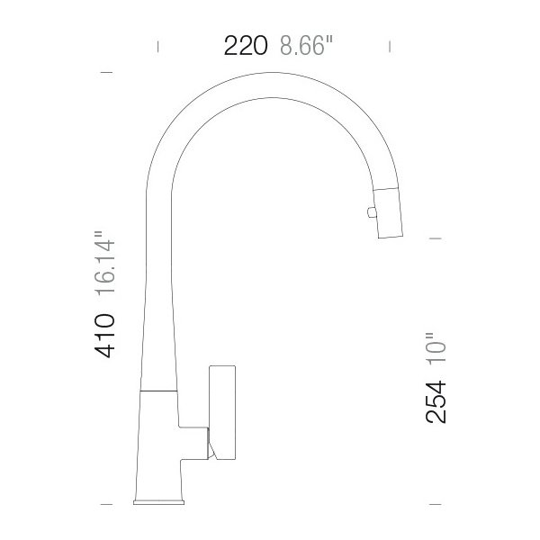 Kuchyňská baterie SCHOCK GOTA CHROM 521120