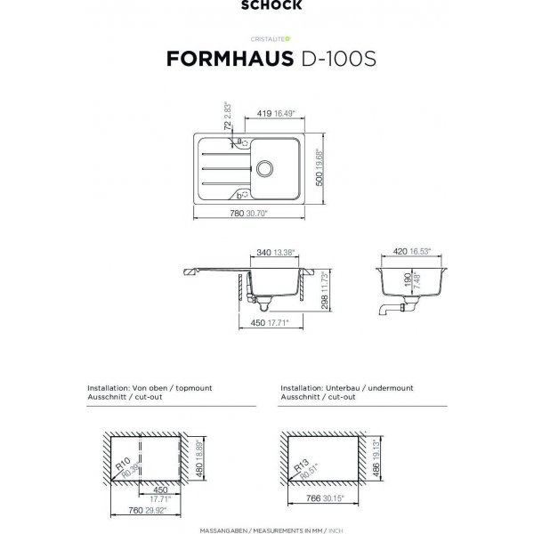 AKCE SCHOCK FORMHAUS D-100S Nero