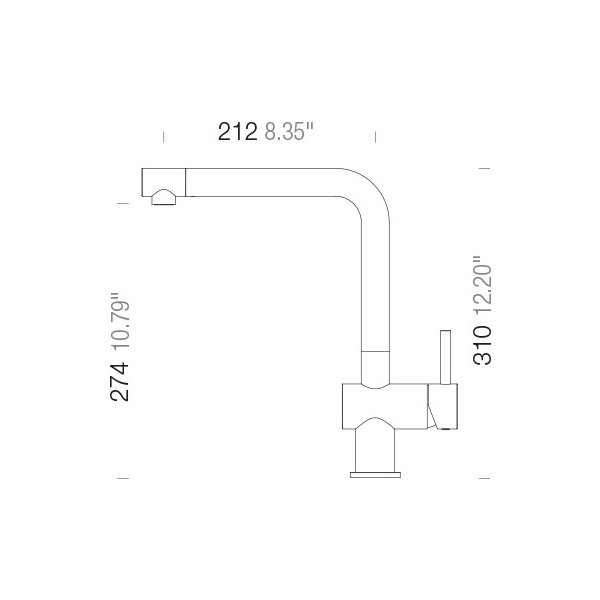 Kuchyňská baterie SCHOCK EPOS CHROM 540000