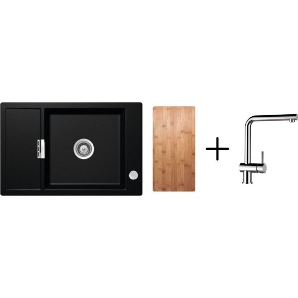 SET 04-12 Dřez SCHOCK MONO D-100XS + baterie Epos chrom 540000