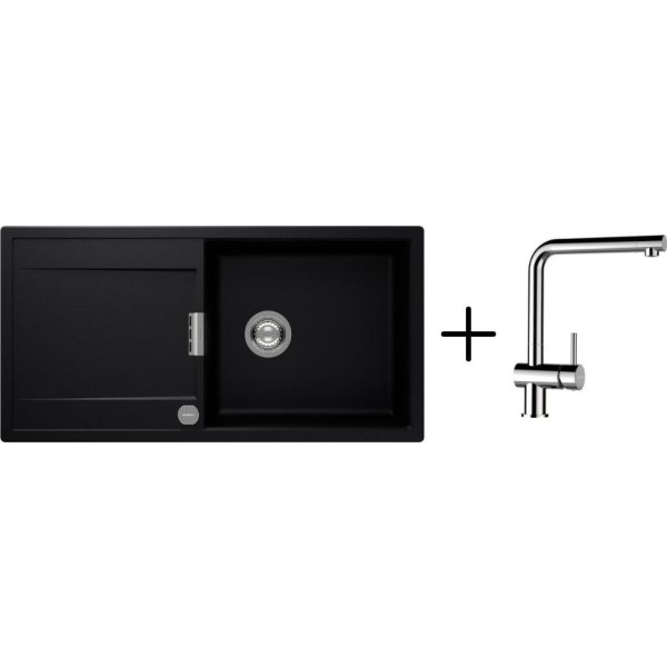 SET 08-12 Dřez SCHOCK MONO D-100L + baterie Epos Chrom 540000