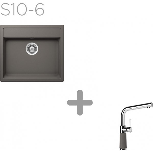 SET 10-6 Dřez SCHOCK MONO N-100 + baterie SC-540 barevná 557000