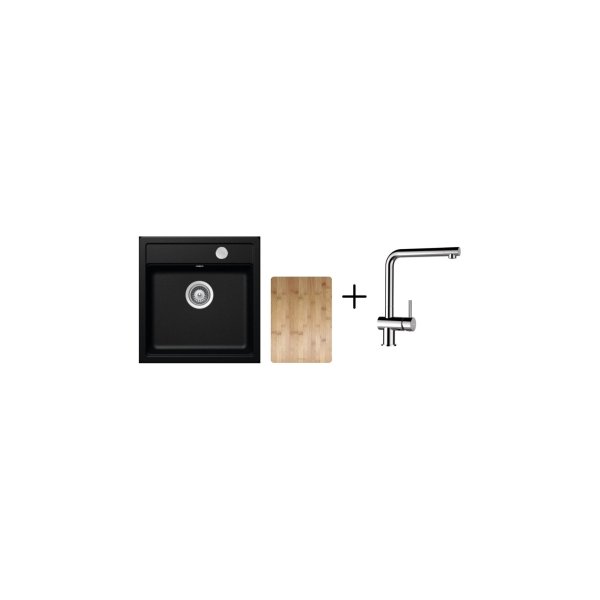 SET 10-12 Dřez SCHOCK MONO N-100S + baterie Epos Chrom 540000