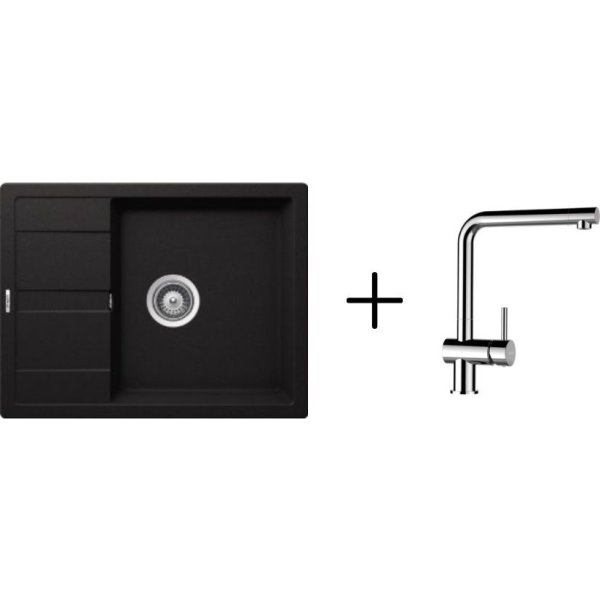 SET 20-14 Dřez SCHOCK MANHATTAN D-100 + baterie EPOS Chrom 540000