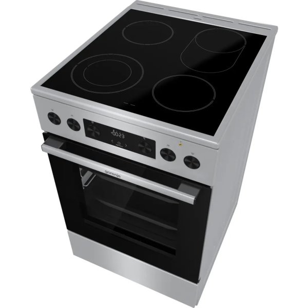 Gorenje Elektrický sporák GECS5C70XPA FR514D-AEK42, sklokeramický, nerez