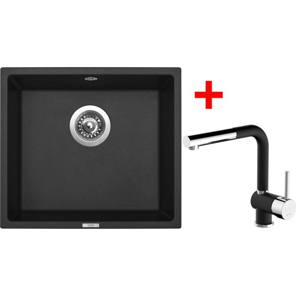 Sinks FRAME 457 Pureblack + Mix 3 P GR N6 - G8026