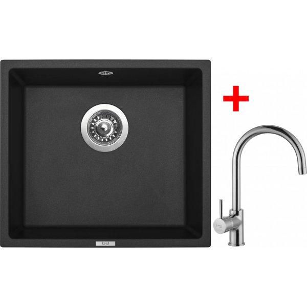Sinks FRAME 457 Pureblack + Vitalia - G7826