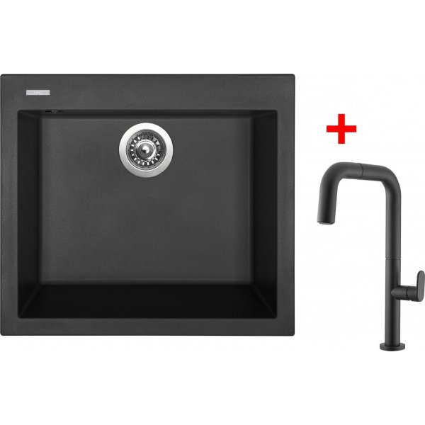 Sinks CUBE 560 Nanoblack+EVA P Nanoblack - G184N6
