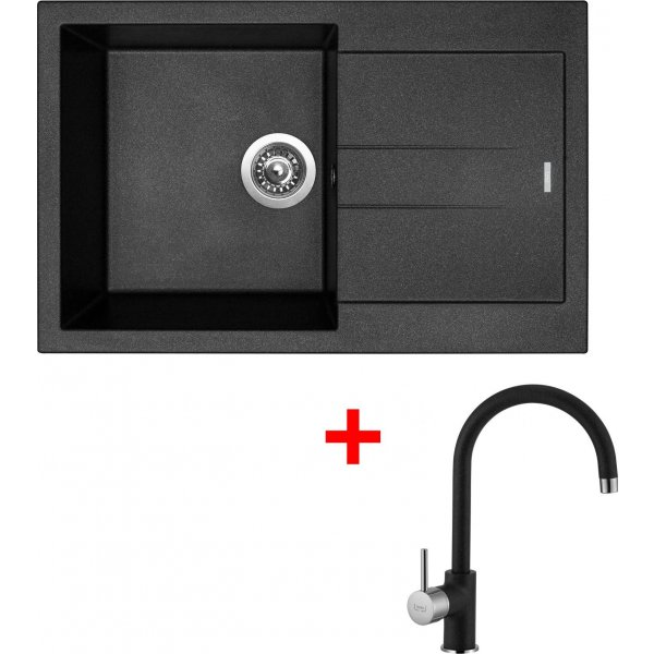 Sinks AMANDA 780 Metalblack + Vitalia GR - G13174