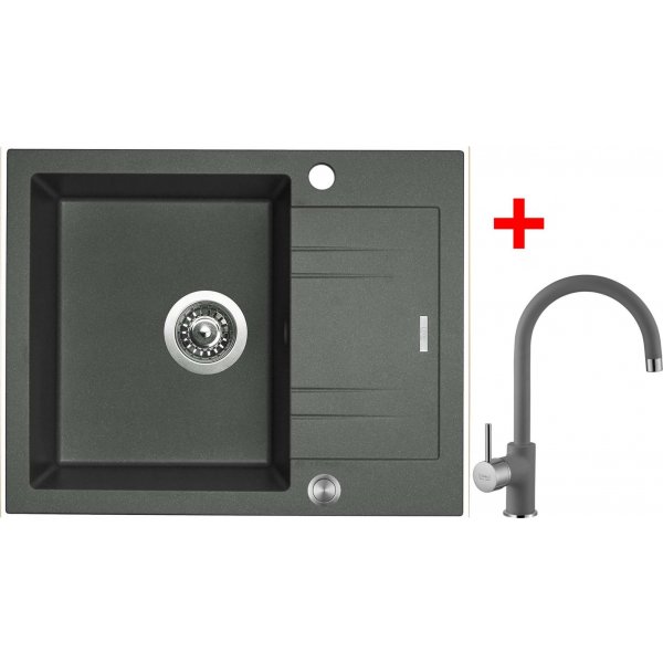 Sinks LINEA 600 XC Titanium + Vitalia GR - G1672XC