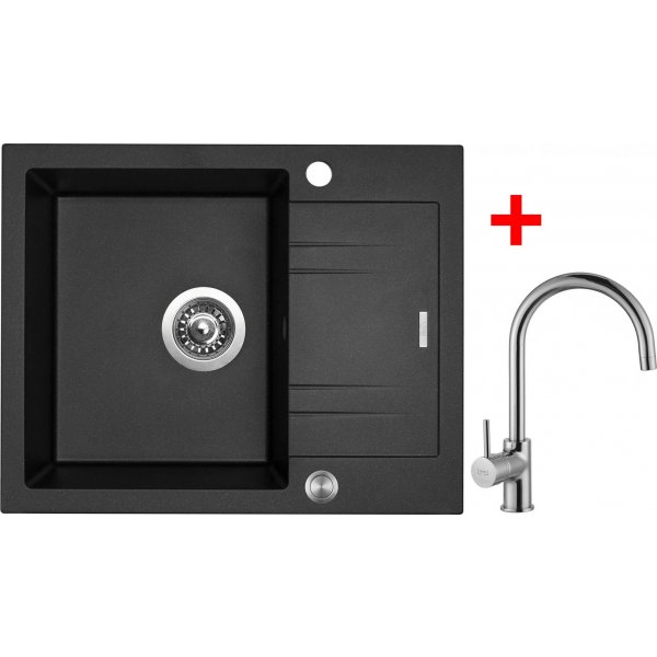 Sinks LINEA 600 XC Metalblack + Vitalia - G1474XC