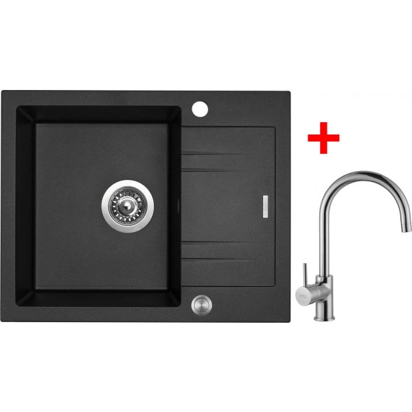 Sinks LINEA 600 XC Metalblack + Vitalia - G1474XC