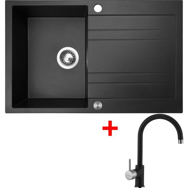 Sinks GRANDE 800 XC Granblack + Vitalia GR - G7130XC