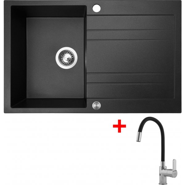 Sinks GRANDE 800 XC Metalblack + Flexia - G7074XC