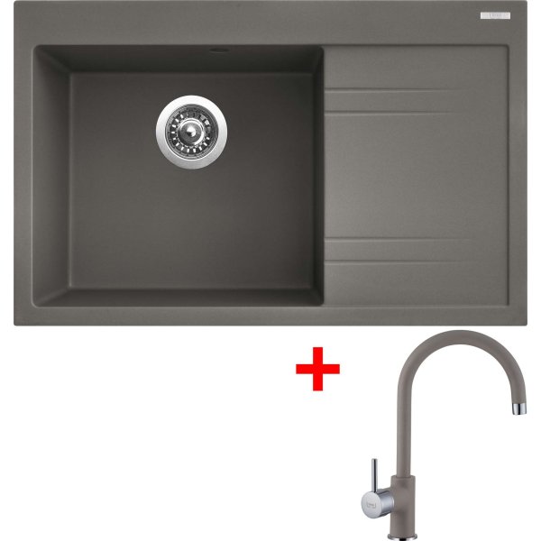 Sinks RIM 780 L Truffle + Vitalia GR - G5254
