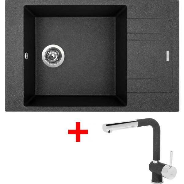 Sinks VARIO 780 Granblack + Mix 3 P GR - G6830