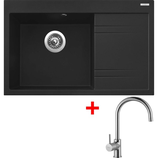 Sinks RIM 780 L Metalblack + Vitalia - G5074