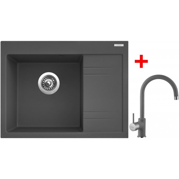 Sinks RIM 650 L Titanium + Vitalia GR - G2472