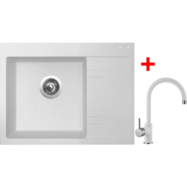 Sinks RIM 650 L Milk + Vitalia GR - G2428