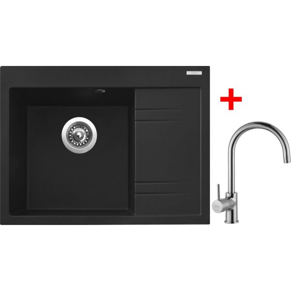 Sinks RIM 650 L Metalblack + Vitalia - G2274