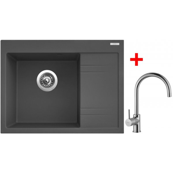 Sinks RIM 650 L Titanium + Vitalia - G2272