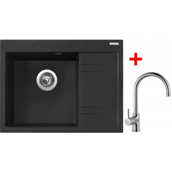 Sinks RIM 650 L Granblack + Vitalia - G2230