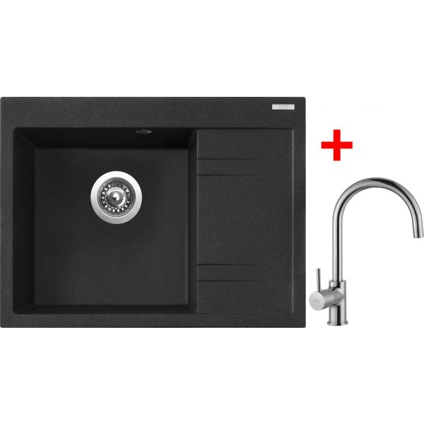 Sinks RIM 650 L Granblack + Vitalia - G2230
