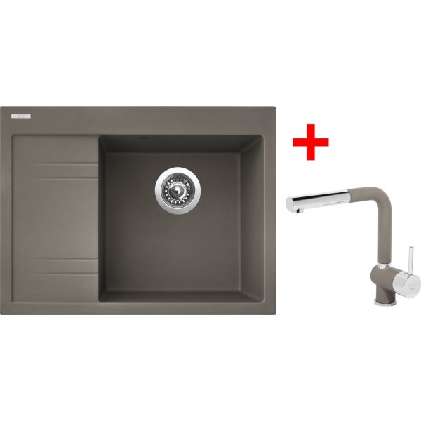 Sinks RIM 650 P Truffle + Mix 3 P GR - G3654