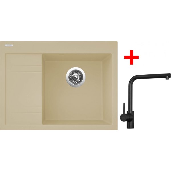 Sinks RIM 650 P Sahara + Elka černá matná - G3550