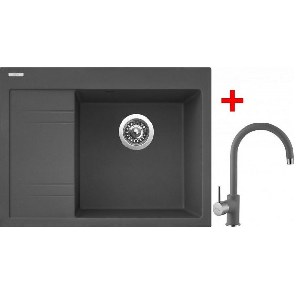 Sinks RIM 650 P Titanium + Vitalia GR - G3272