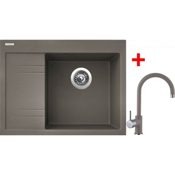 Sinks RIM 650 P Truffle + Vitalia GR - G3254