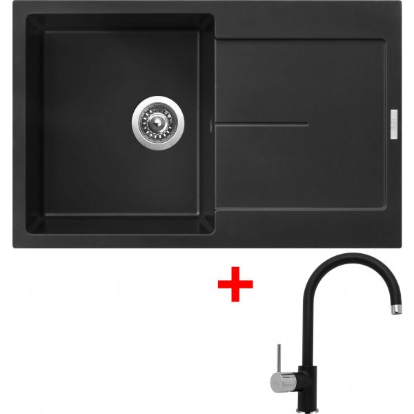 Sinks ULTIMA 790 Pureblack + Vitalia GR - G12026