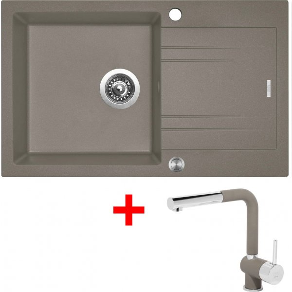 Sinks LINEA 780 XC Truffle + Mix 3 P GR - G4854XC